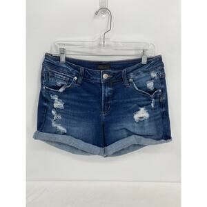Silver Jeans Co Boyfriend Mid Rise Luxe Stretch Shorts Women's W30/L4.5